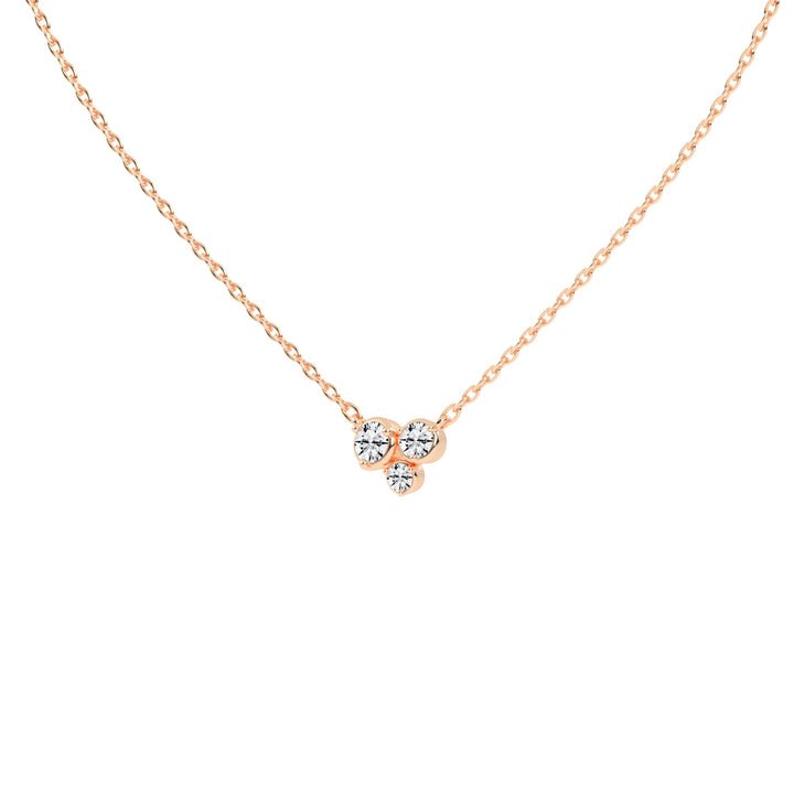 Mirella 1Ct Bezel Set Round Cut Fancy Lab Diamond Pendant