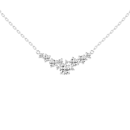 Aureole 3Ct Round Cut Fancy Lab Diamond Pendant