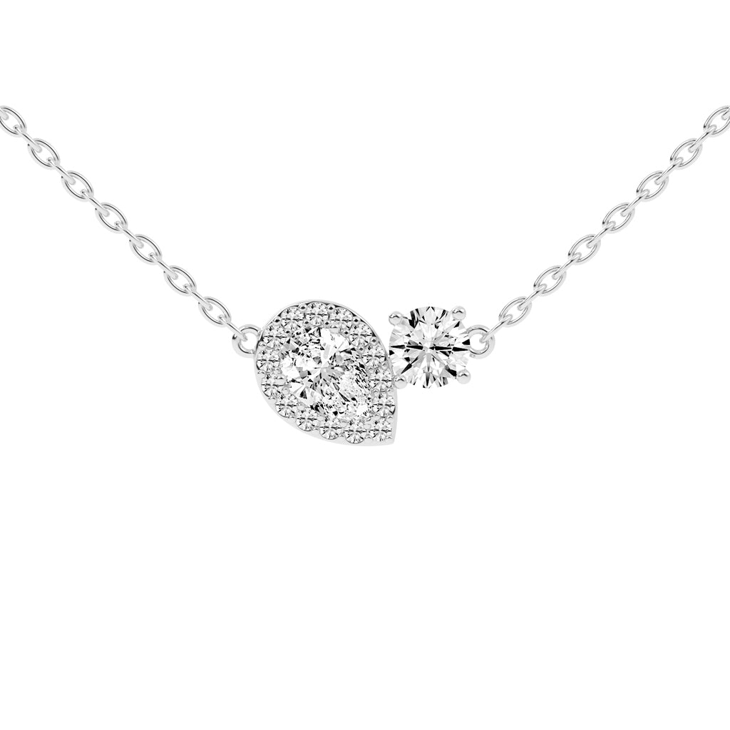 Zelda Friendly Style Round Cut Fancy Lab Diamond Pendant