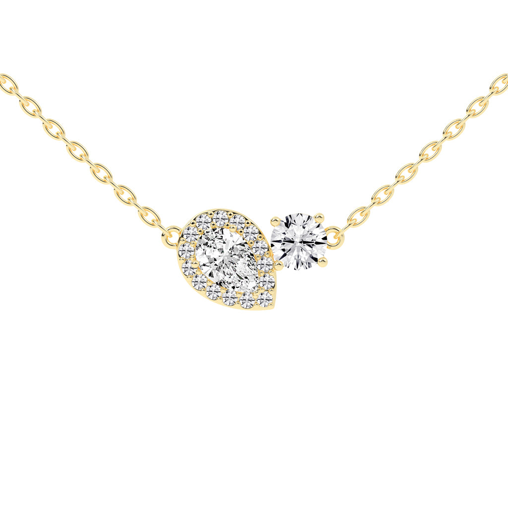 Zelda Friendly Style Round Cut Fancy Lab Diamond Pendant