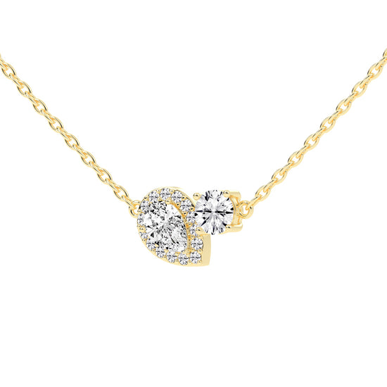Zelda Friendly Style Round Cut Fancy Lab Diamond Pendant