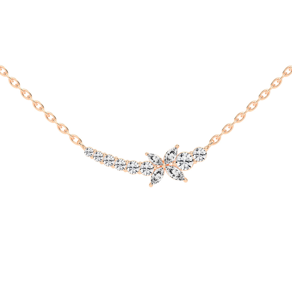 Bella 1.25Ct Butterfly Marquise Cut Fancy Lab Diamond Pendant