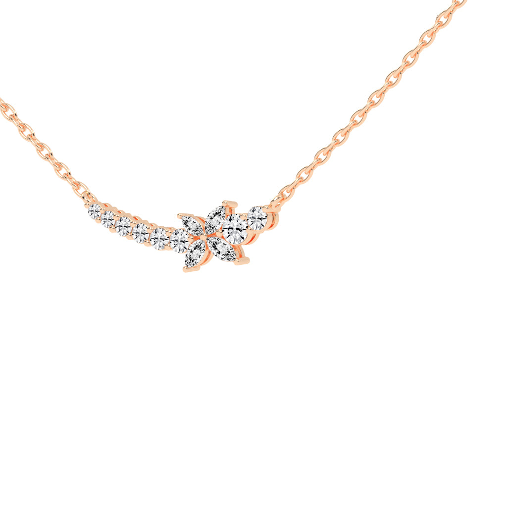Bella 1.25Ct Butterfly Marquise Cut Fancy Lab Diamond Pendant