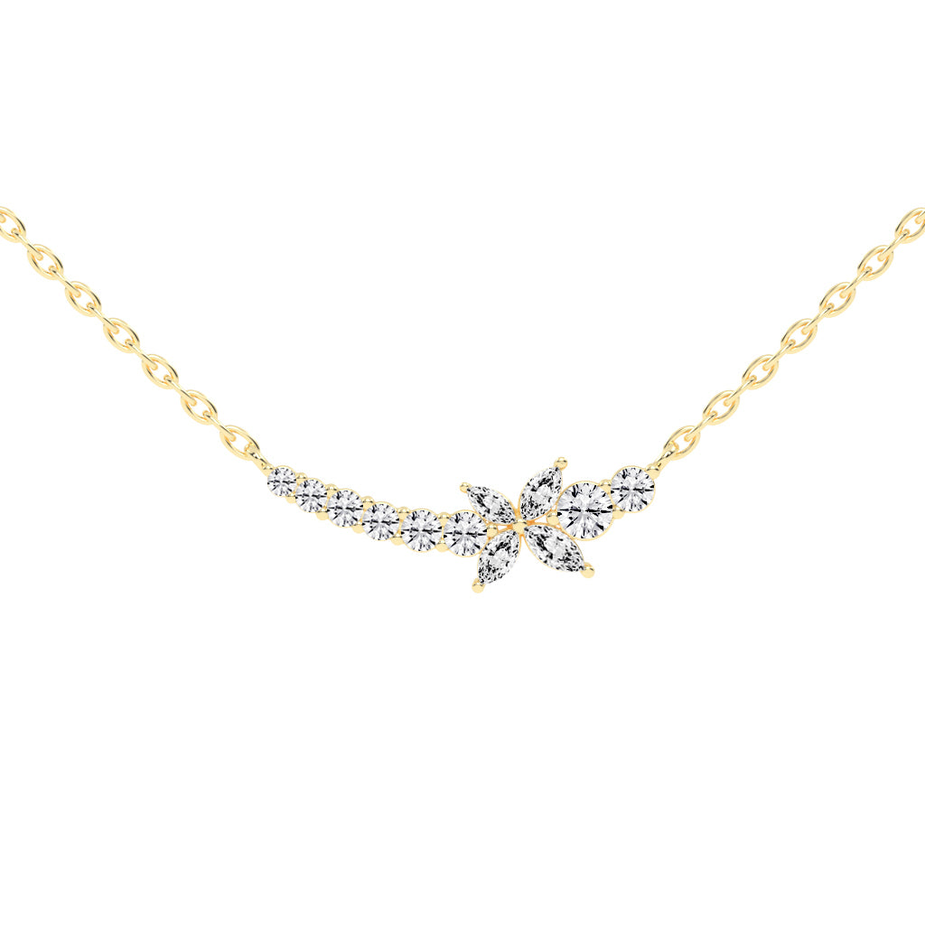 Bella 1.25Ct Butterfly Marquise Cut Fancy Lab Diamond Pendant