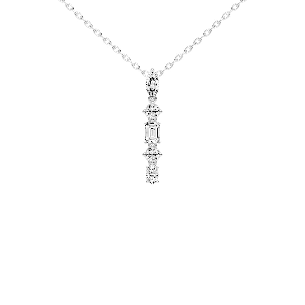 Quinta 1.75Ct Multi-Shape Fancy Lab Diamond Pendant