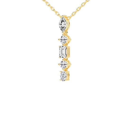 Quinta 1.75Ct Multi-Shape Fancy Lab Diamond Pendant