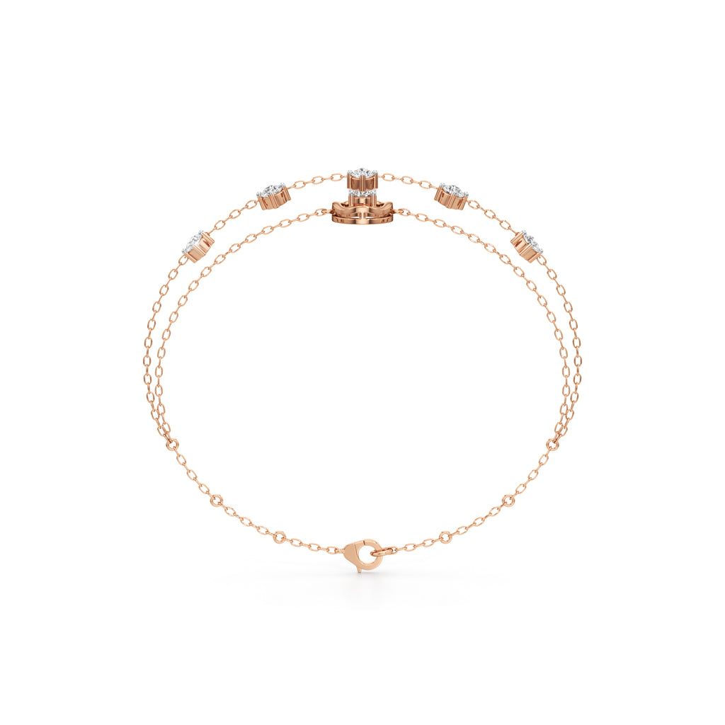 Maura Everyday Round Cut Chain Bracelet