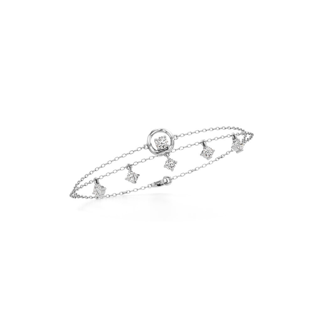 Maura Everyday Round Cut Chain Bracelet