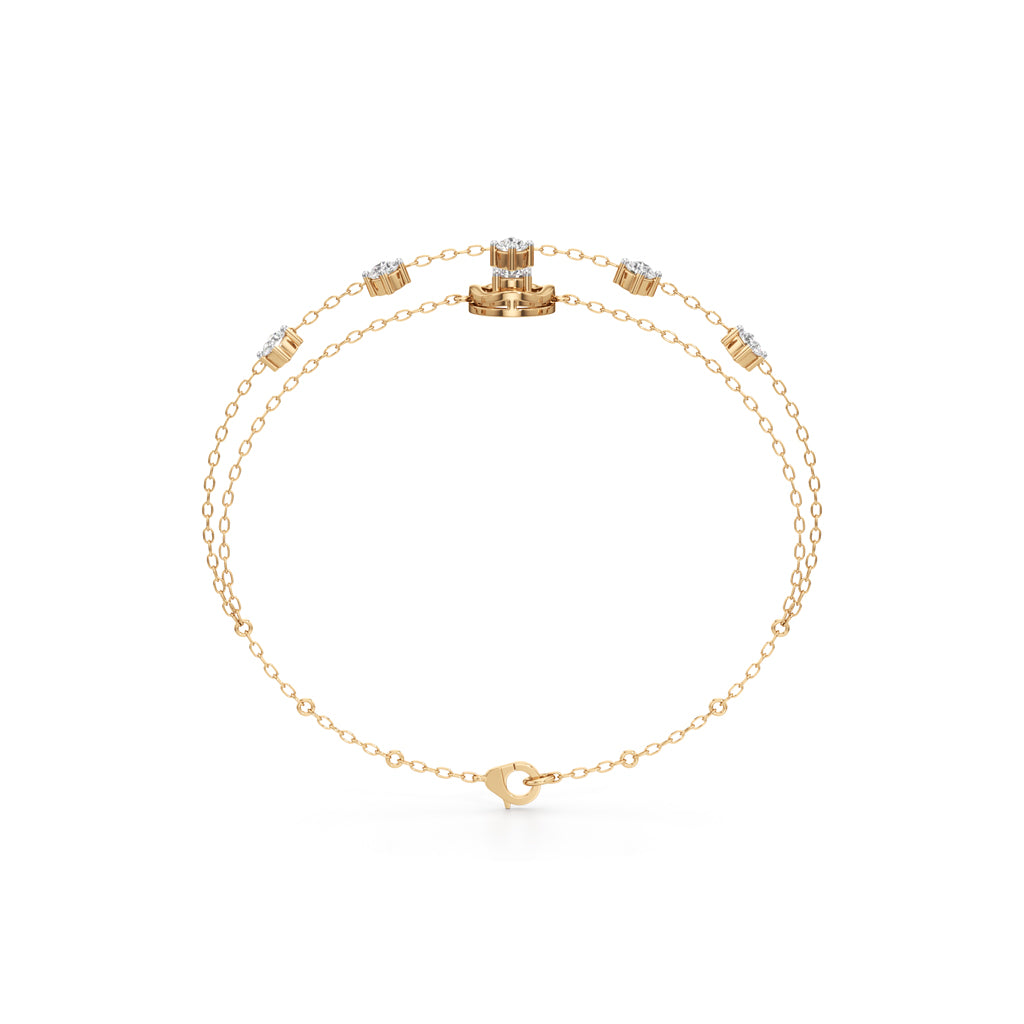 Maura Everyday Round Cut Chain Bracelet