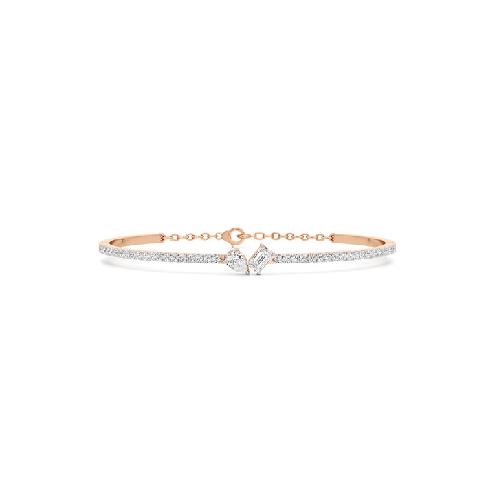 Nydia 1.25Ct Two Unique Cut Kada Bracelet