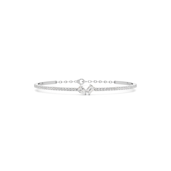 Nydia 1.25Ct Two Unique Cut Kada Bracelet