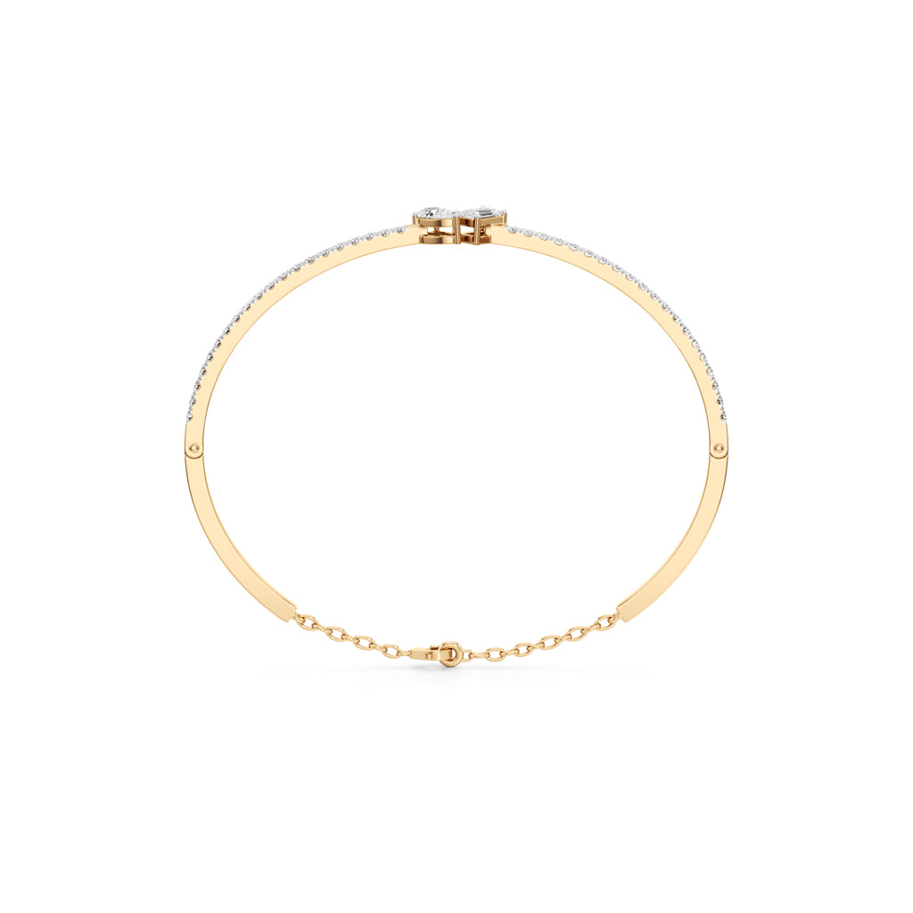 Nydia 1.25Ct Two Unique Cut Kada Bracelet