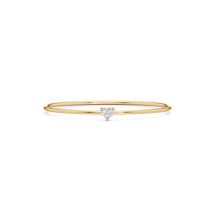 Divine Luster Single Heart Stone Delicate Bracelet