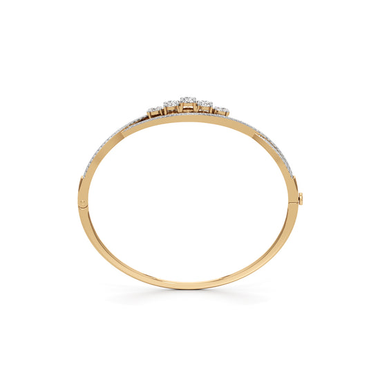 Nessa 2.25Ct Criss-Cross Oval Cut Kada Bracelet