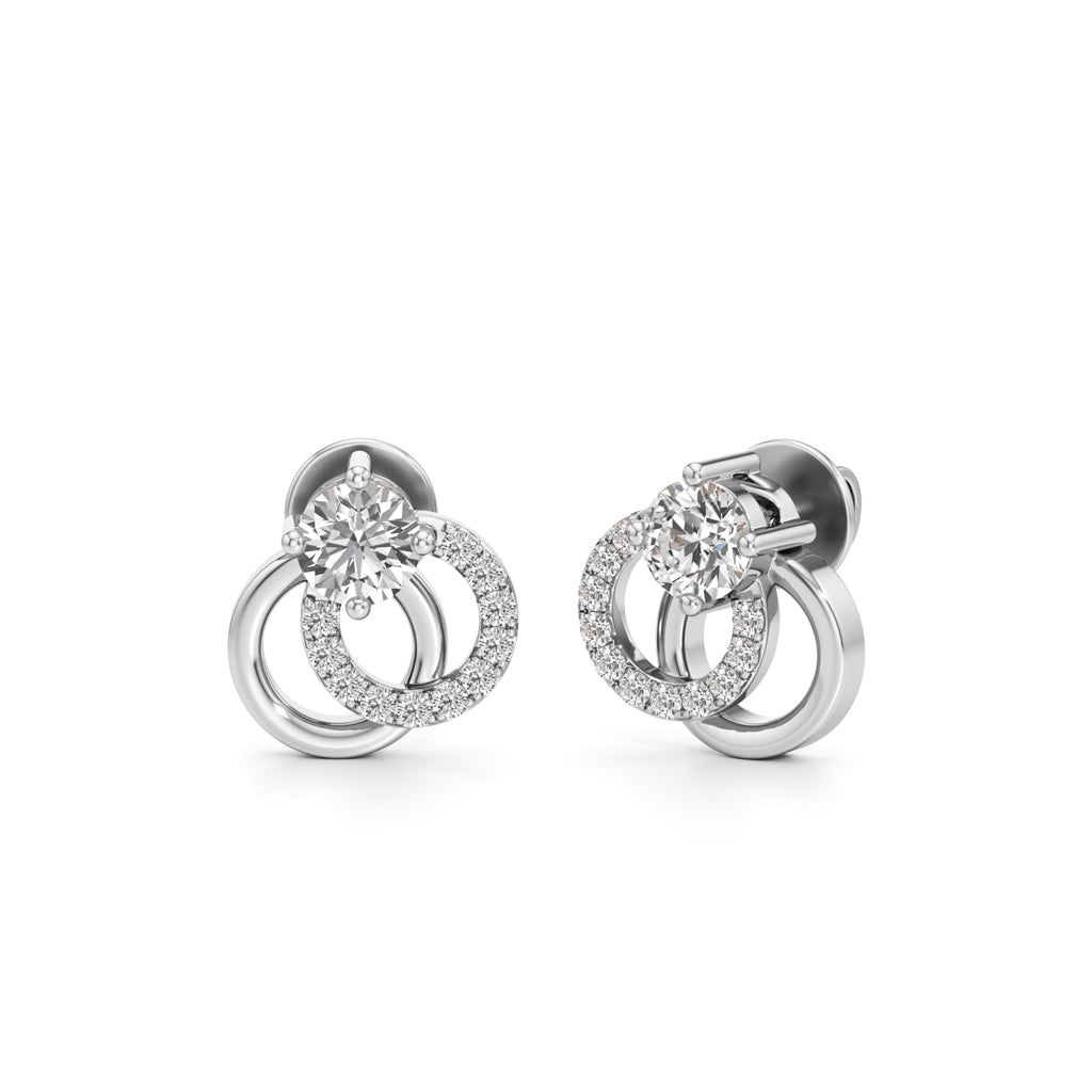 Round Shape Fancy Studs Earrings