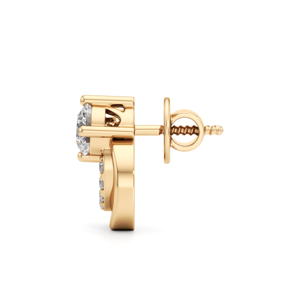 Round Shape Fancy Studs Earrings