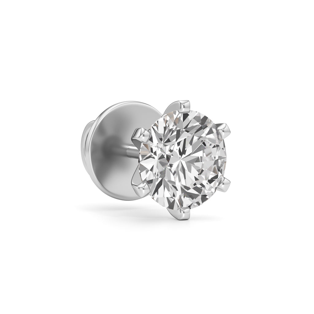 2.5Ct Round Shape Solitaire Studs Earrings