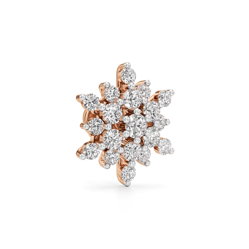 1.75Ct Round Shape Fancy Studs Earrings
