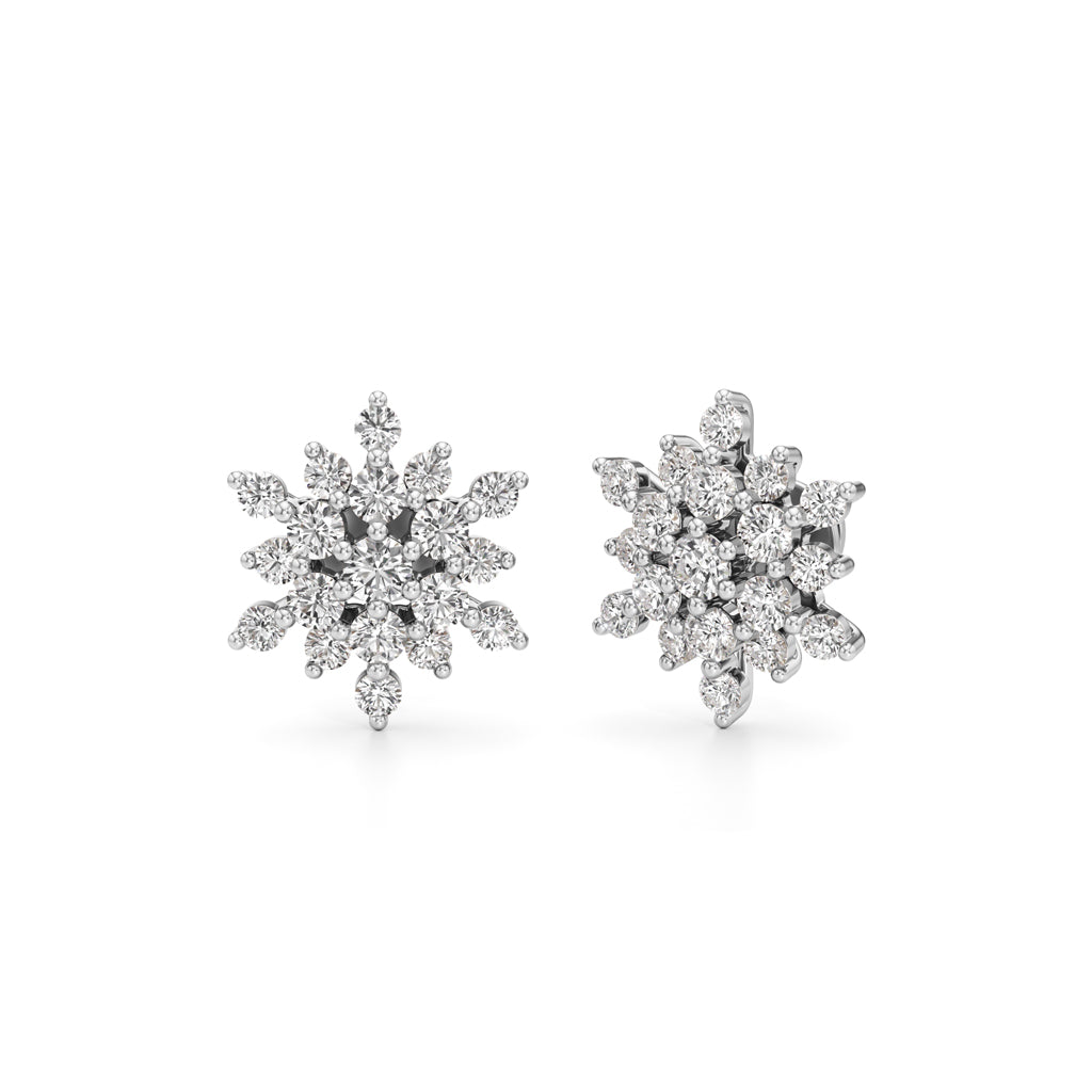 1.75Ct Round Shape Fancy Studs Earrings