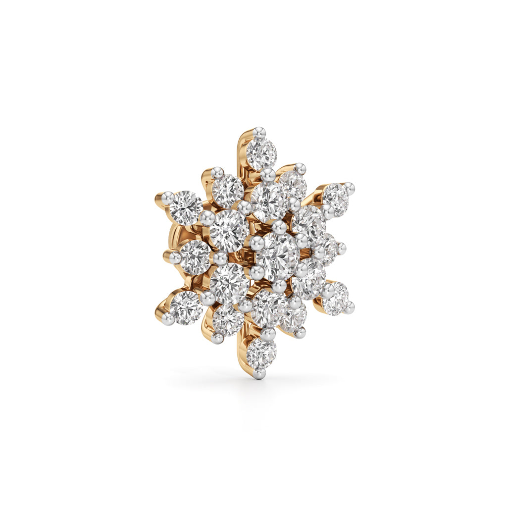 1.75Ct Round Shape Fancy Studs Earrings