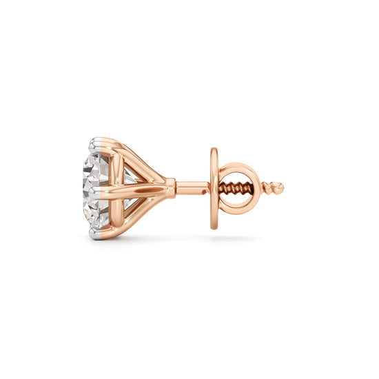 2.5Ct Round Shape Solitaire Studs Earrings