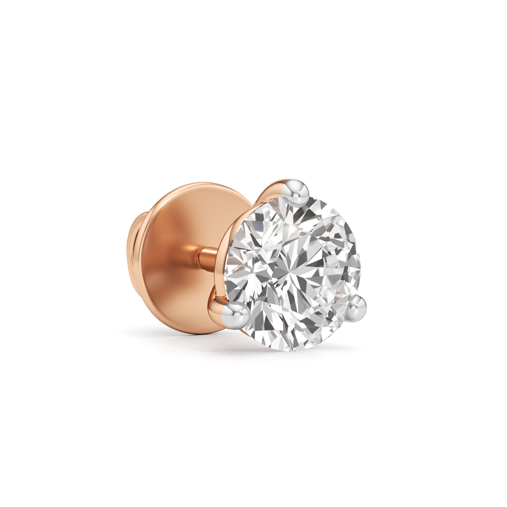 1.5Ct Round Shape Solitaire Studs Earrings