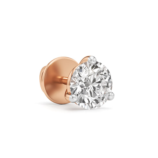 1.5Ct Round Shape Solitaire Studs Earrings