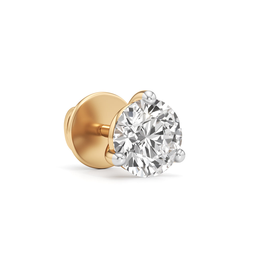 1.5Ct Round Shape Solitaire Studs Earrings