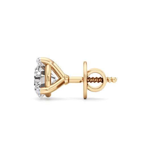 1.5Ct Round Shape Solitaire Studs Earrings