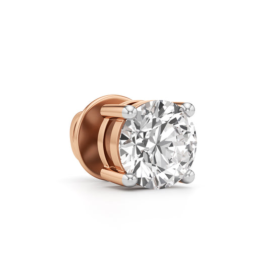 1.5Ct Round Shape Solitaire Studs Earrings