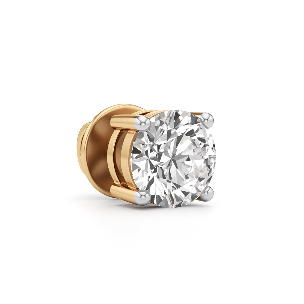 1.5Ct Round Shape Solitaire Studs Earrings