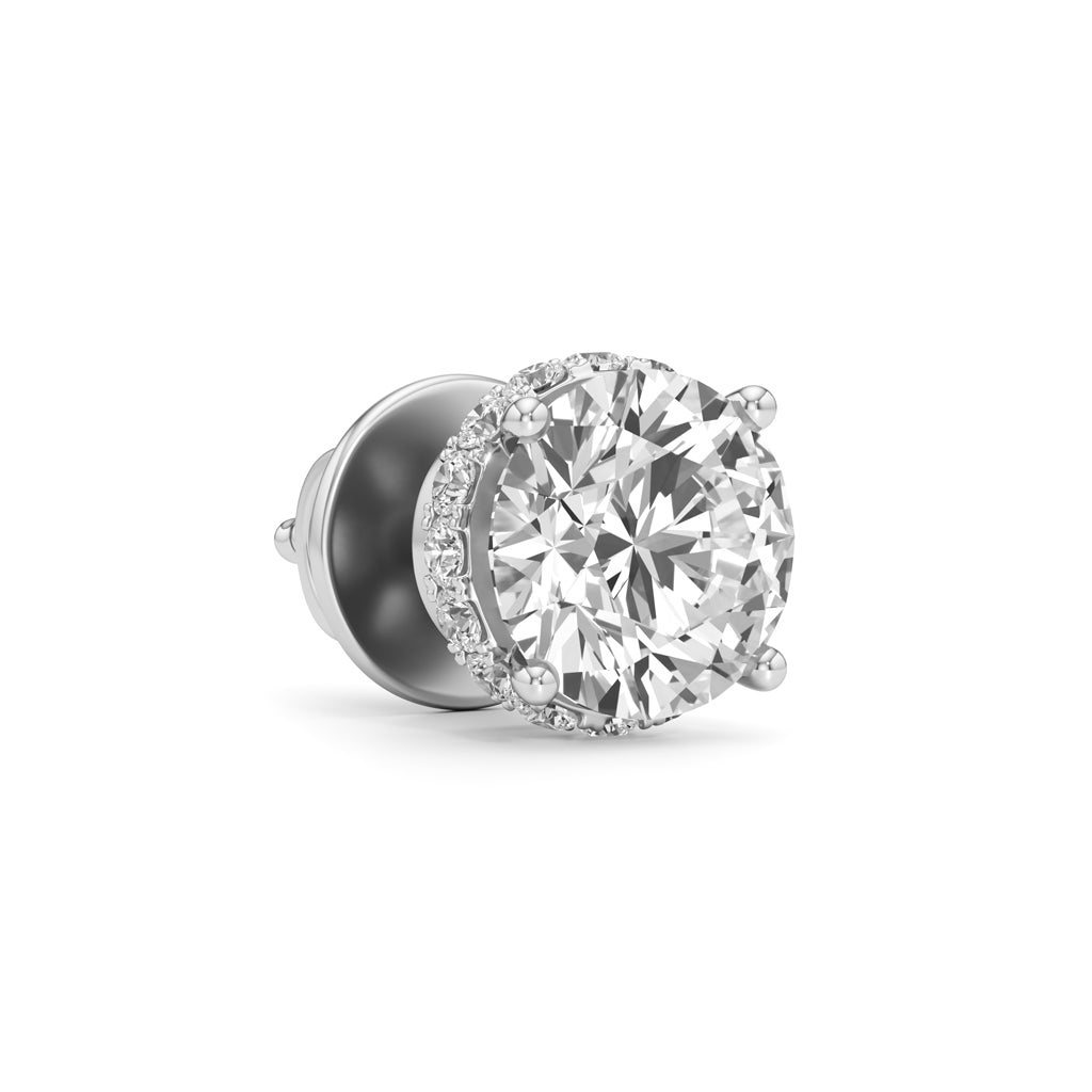 1.50Ct Round Shape Solitaire Studs Earrings