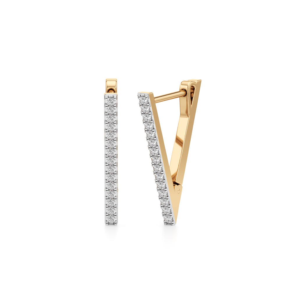 Whirlwind Elegance Round Shape,,Hoops Earrings