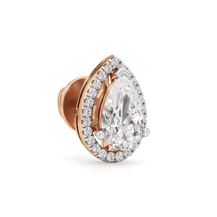 2.25Ct Round Shape Fancy Studs Earrings