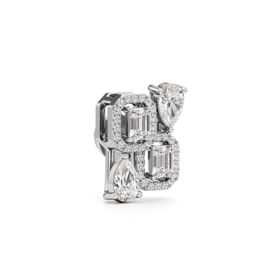 2.25Ct Round Shape Fancy Studs Earrings