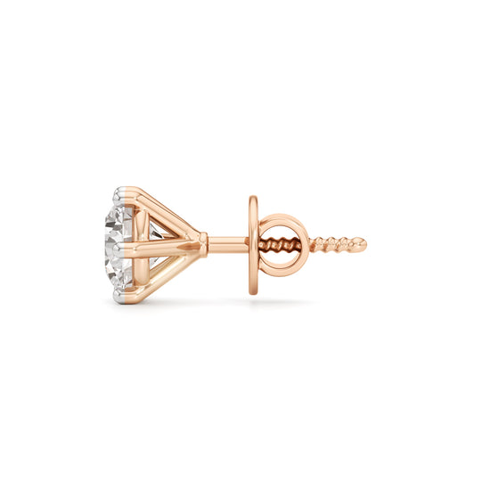 1.5Ct Round Shape Solitaire Studs Earrings