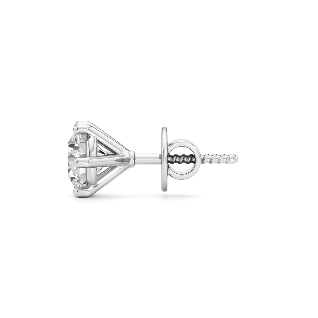 1.5Ct Round Shape Solitaire Studs Earrings
