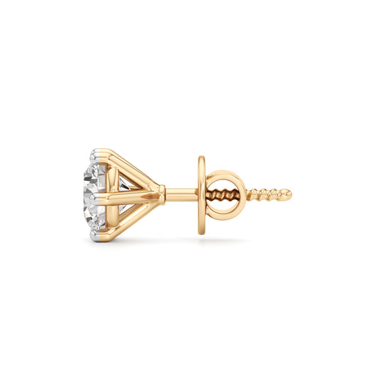 1.5Ct Round Shape Solitaire Studs Earrings