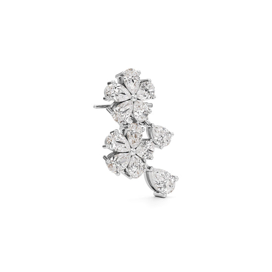 3.75Ct Round Shape Fancy Studs Earrings
