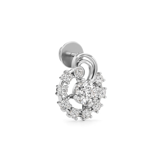1.75Ct Round Shape Fancy Studs Earrings
