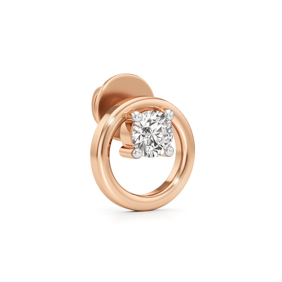 0.5Ct Round Shape Solitaire Studs Earrings