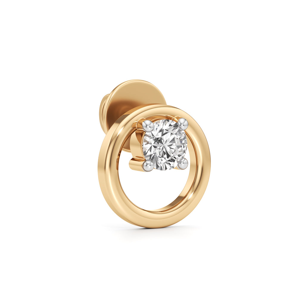 0.5Ct Round Shape Solitaire Studs Earrings