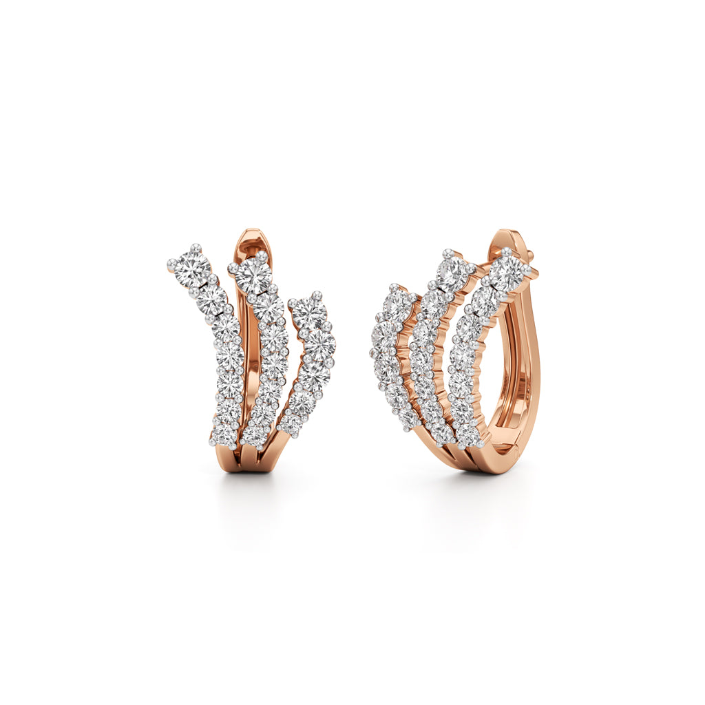1Ct Pear Shape Fancy Studs Earrings