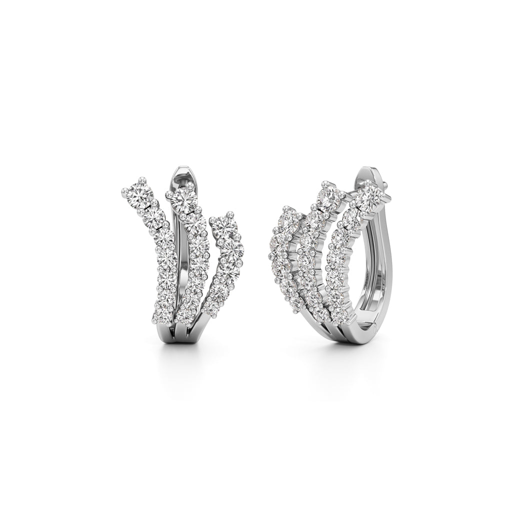 1Ct Pear Shape Fancy Studs Earrings