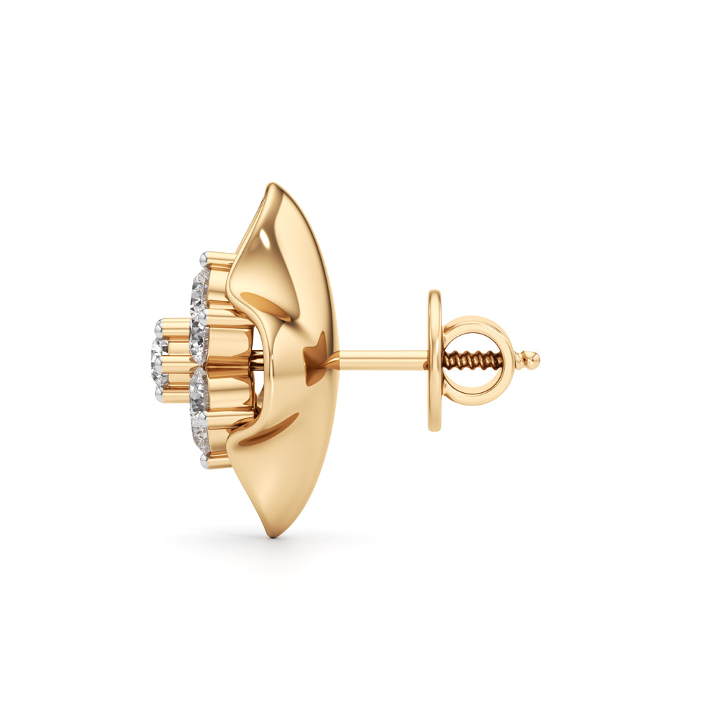 Round Shape Fancy Studs Earrings
