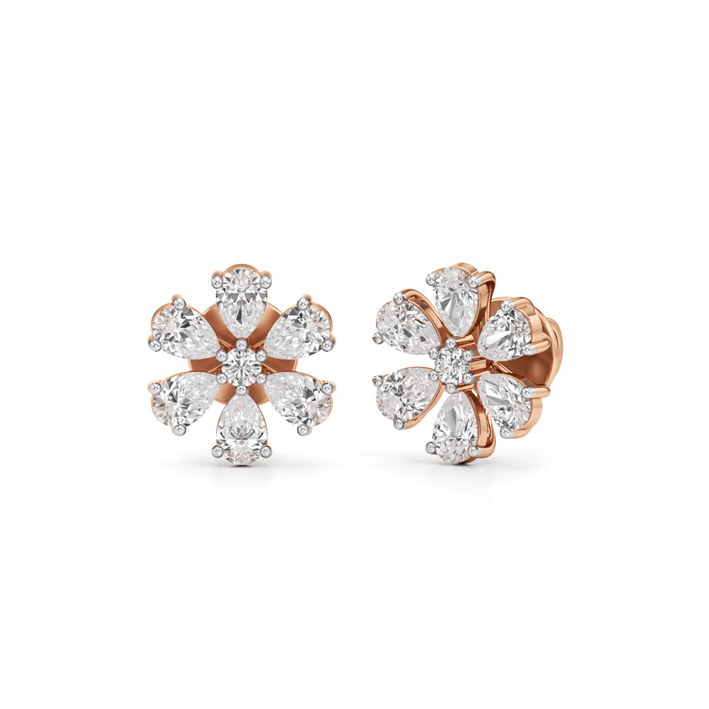 2.25Ct Round Shape,,Fancy Studs Earrings
