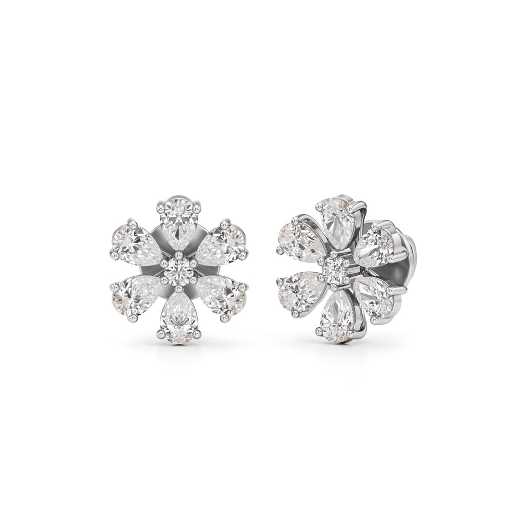 2.25Ct Round Shape,,Fancy Studs Earrings