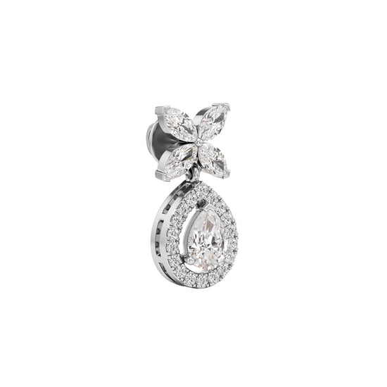 2.25Ct Pear Shape Dangles Earrings