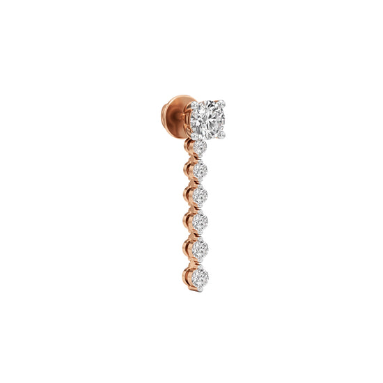 1.50Ct Round Shape,,Dangles Earrings