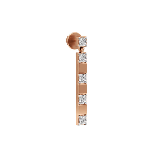 1Ct Round Shape,,Fancy Studs Earrings